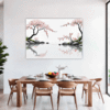 Delicate Sakura Blooms Dining Room Demo