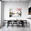 Delicate Sakura Blooms Dining Room Demo