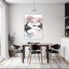 Delicate Sakura Blooms Dining Room Demo