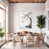 Delicate Sakura Blooms Dining Room Demo