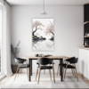 Delicate Sakura Blooms Dining Room Demo