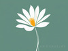 Minimalist Line Art of Tulip Contour with Petal Overlap