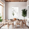 Dew Drops on Spider Web Dining Room Demo