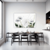 Dew Drops on Spider Web Dining Room Demo