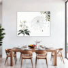 Dew Drops on Spider Web Dining Room Demo