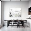 Dew Drops on Spider Web Dining Room Demo
