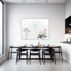 Dew Drops on Spider Web Dining Room Demo