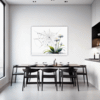 Dew Drops on Spider Web Dining Room Demo