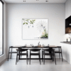 Dew Drops on Spider Web Dining Room Demo