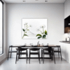 Dew Drops on Spider Web Dining Room Demo