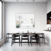 Dew Drops on Spider Web Dining Room Demo