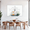 Dew Drops on Spider Web Dining Room Demo