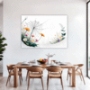 Dew Drops on Spider Web Dining Room Demo