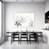 Dew Drops on Spider Web Dining Room Demo