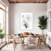 Dew Drops on Spider Web Dining Room Demo