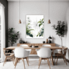 Dew Drops on Spider Web Dining Room Demo
