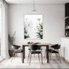 Dew Drops on Spider Web Dining Room Demo