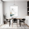 Dew Drops on Spider Web Dining Room Demo