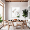 Dew Drops on Spider Web Dining Room Demo