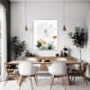 Dew Drops on Spider Web Dining Room Demo
