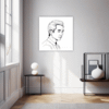 Dignified Man's Side View Hallway Demo