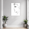 Dignified Man's Side View Hallway Demo