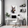 Doberman Abstract Wall Art Office Demo