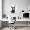 Doberman Abstract Wall Art Office Demo