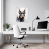 Doberman Abstract Wall Art Office Demo