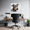 Doberman Abstract Wall Art Office Demo