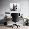 Doberman Abstract Wall Art Office Demo
