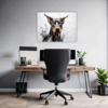 Doberman Abstract Wall Art Office Demo