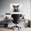 Doberman Abstract Wall Art Office Demo