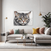 Domestic Grey Tabby Living Room Demo