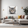 Domestic Grey Tabby Living Room Demo