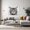 Domestic Grey Tabby Living Room Demo