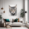 Domestic Grey Tabby Living Room Demo