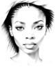 Minimalist Portrait of a Woman's Dreamy Eyes Art Print