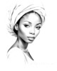Minimalist Portrait of a Woman's Dreamy Eyes Art Print