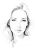 Minimalist Portrait of a Woman's Dreamy Eyes Art Print