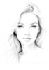 Minimalist Portrait of a Woman's Dreamy Eyes Art Print