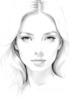 Minimalist Portrait of a Woman's Dreamy Eyes Art Print