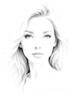 Minimalist Portrait of a Woman's Dreamy Eyes Art Print