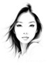 Minimalist Portrait of a Woman's Dreamy Eyes Art Print