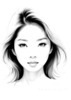 Minimalist Portrait of a Woman's Dreamy Eyes Art Print