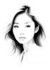 Minimalist Portrait of a Woman's Dreamy Eyes Art Print