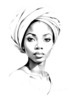 Minimalist Portrait of a Woman's Dreamy Eyes Art Print