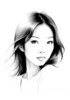 Minimalist Portrait of a Woman's Dreamy Eyes Art Print