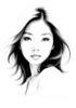 Minimalist Portrait of a Woman's Dreamy Eyes Art Print