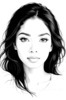 Minimalist Portrait of a Woman's Dreamy Eyes Art Print